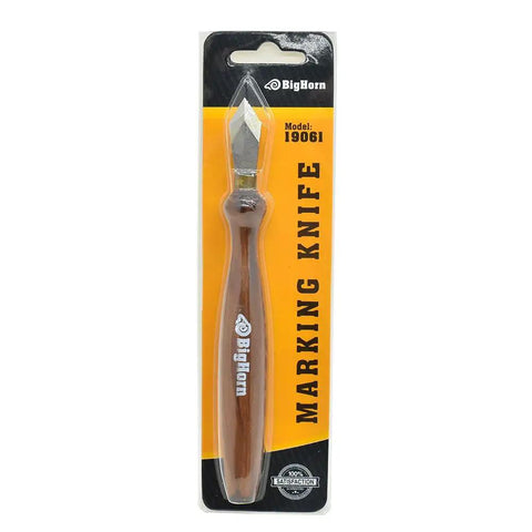 Packaged marking knife for woodworking with red handle, small size, ultra precise scribing tool for dovetails, tenons, and lines.