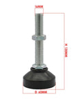 Adjustable Table Leg Levelers With Anti Slip Feet For Sofas Cabinets And Tables Quiet Built To Last Durable Furniture Levelers.