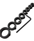 Real Deal Adjustable Depth Stop Collar Kit For Countersink Drill Bits Heavy Duty woodworking clamping positioner with steel collars.