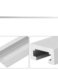 Heavy Duty T Slot Miter Track Jig for Woodworking, Anodized Aluminum Track Slab, 600mm Length with detailed close-up view