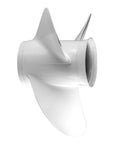 Aluminum Three Blade Propeller 13 1/4 Inch Diameter 17 Pitch Right Hand Rotation OEM Replacement 6E5-45945-01-00 close-up