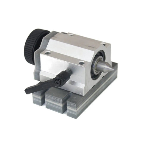 Built Tough Nema23 Stepper Motor With Fourth Axis Rotary Setup For CNC Wood Routers featuring metal construction and precision tip.