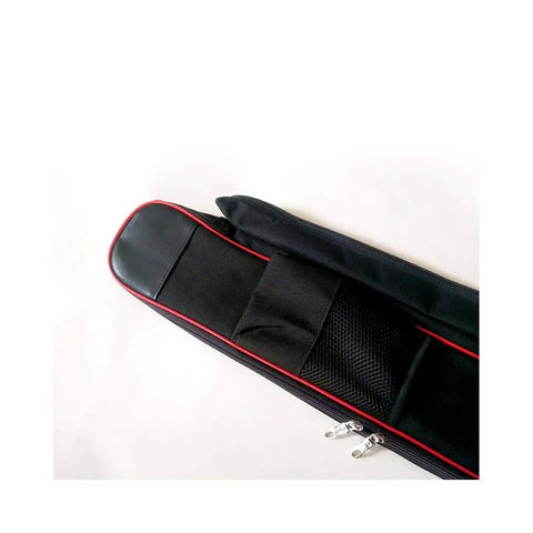 Dual Zip Sword Bag For Dao Jian Sticks, Martial Arts Kendo Kung Fu Case, Durable Oxford Cloth With Twin Compartments, Black Top View