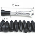 Premium Two Piece Auto Body Dent Repair Kit With Slick Dent Remover Pen And Drop In Heads, sizes 9.6cm and 2.8cm.