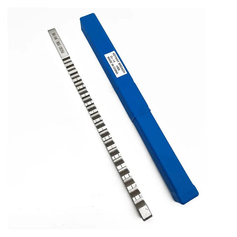 Push Type Broach Cutting Tool 5/16 Inch Size With Shim displayed with blue case for CNC Metalworking Diy Projects