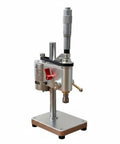 Compact Precision Bench Drill Press Mini Machine With Aluminum Steel Build Er11 Chuck And Xy Cross Vise showing precision drilling setup.