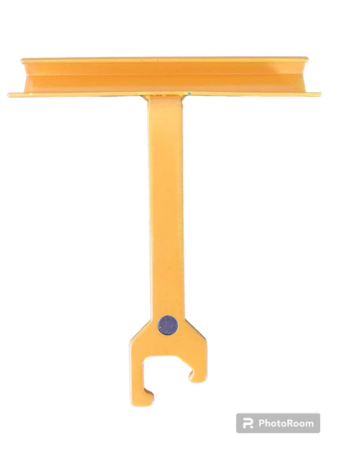 6 Inch Magnetic Cleat Tool For Duct Installation TDC TDF Cleat Magnet with strong magnets and ergonomic grip, yellow finish