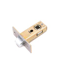 Reversible Tubular Mortice Door Latch for Internal Doors with Silent Operation, 45mm Backset, close-up view of latch and spindle.