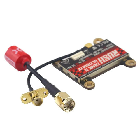 Beefy Rush Tank III 5.8G FPV Video Transmitter 30x30mm Switchable Power with Foxeer Antenna and Red Connector for Drones
