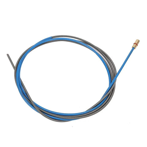 Heavy Duty MIG Wire Supply Tube Compatible With OTC 200A 350A 500A Second Gen Welders Co2 Cold Feed Line Replacement For Tough Job Sites, flexible blue and gray hose.