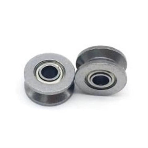 Heavy Duty V624ZZ 4x13x6mm V Groove Carbon Steel Deep Groove Ball Bearing 10 Pack for Trace Walking Guide Rails