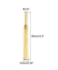 Brass Punch Set Two Piece No Mar Drive Pin And Alignment Punches One Quarter Inch Head, 89mm length for crafting.