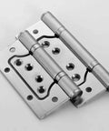 Heavy Duty Slot Free Hinges For Cabinets And Closets 4 Inch To 5 Inch Silent Thickened Stainless Steel shown on white background