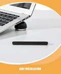 Heavy Duty Plastic Bottom Mount Drawer Slides 12 Pack For Furniture And Dressers, Quiet Smooth Sliding Rails, Black 180mm Length