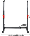 Adjustable Home Gym Weight Bench With Heavy Duty Steel Frame, 550 Lb Max Load, 43.5 To 67.5 Inch Height Range frame