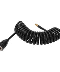 Heavy Duty Car Air Pump Hose 9.84 Foot Flexible Rubber Extension Tube For Tire Nozzles Works With All Portable Air Compressor coiled black hose