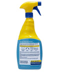 Air And Fabric Odor Eliminator 32 Oz Fast Acting No Color Spray For Home Car And Office, back label view