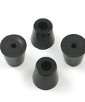 Tough As Nails Rubber Chair Glides And Furniture Bottom Bumpers 48 Pack Scuff Resistant Floor Savers, black rubber chair glides for furniture protection.