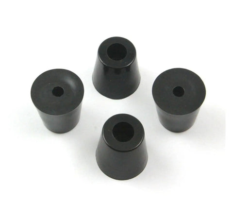 Tough As Nails Rubber Chair Glides And Furniture Bottom Bumpers 48 Pack Scuff Resistant Floor Savers, black rubber chair glides for furniture protection.