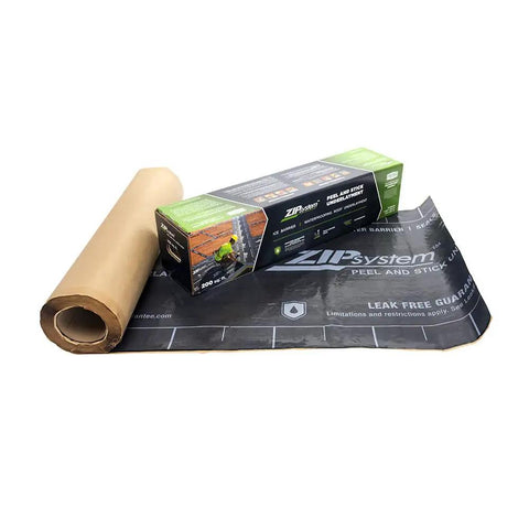 Slick Peel And Stick Installation For Insane Rooftop Weather Sealing Heavy Duty Rubberized Asphalt Underlayment, roll and box displayed.
