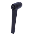 Heavy Duty Four Piece Adjustable Clamping Handles With Female Thread Locking Knobs In Durable Black Stainless Steel close up of clamping handle