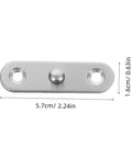 Secret Door Hinges 360 Degree Rotatable Hidden Hinges For Cabinets In Stainless Steel, viewed from the front with dimensions