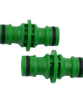 10 Pack Double Male Hose Pipe Connectors Quick Fit Click On ABS Plastic Fittings With Rubber O Ring For Easy Garden Watering