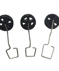 RC Plane Landing Gear Set 3 Pieces For A380 Model Aircraft Front And Rear Gear Replacement Part Black Compatible With A120