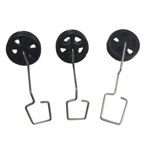 RC Plane Landing Gear Set 3 Pieces For A380 Model Aircraft Front And Rear Gear Replacement Part Black Compatible With A120