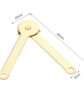 Single hinge from 2 Pack Lid Support Hinges For Boxes Display Cabinets And Kitchen Cupboards 68 By 8mm Soft Close Lid Stays