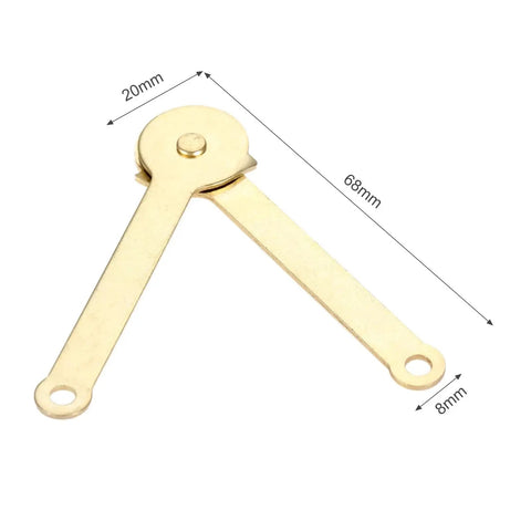 Single hinge from 2 Pack Lid Support Hinges For Boxes Display Cabinets And Kitchen Cupboards 68 By 8mm Soft Close Lid Stays