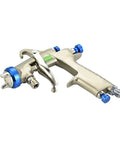 Pro Grade Manual Paint Sprayer with adjustable tips and 400 CC tank in robust ABS plastic for auto body work and touch ups.