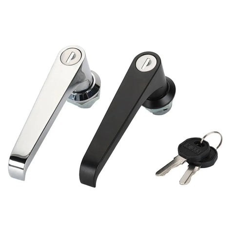 Stainless Steel And Zinc Alloy Swing Handle Cam Lock L Series Heavy Duty Industrial Lock with keys, universal fit
