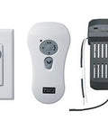 Transitional Ceiling Fan Remote Kit With Wall Handheld Option Converts Pull Chain Fans To Remote No Wiring Required Kit Components