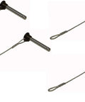 Four Stainless Bimini Top 3-16 Inch Quick Release Pull Pins for Boat Ball and Socket Fittings, marine grade hardware image