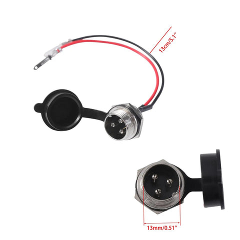 Three Pin Charger Port For Razor MX350 MX400 SX350 ZR350 Dirt Bike Quad And Pocket Mod Scooters Replacement Part 24V And 36V