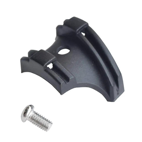 Bottom Bracket Cable Guide Plate Set For Bikes, 2pcs, Black Plastic Guides For Front And Rear Derailleurs with mounting bolt