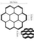 Hexagon Brick Mold For Concrete Pavers Reusable Hex Tile Mold For DIY Garden Path And Patio Floors Easy To Use No Fuss Durable Build 11.41 By 11.02 By 1.69 Inches Perfect Paver Template