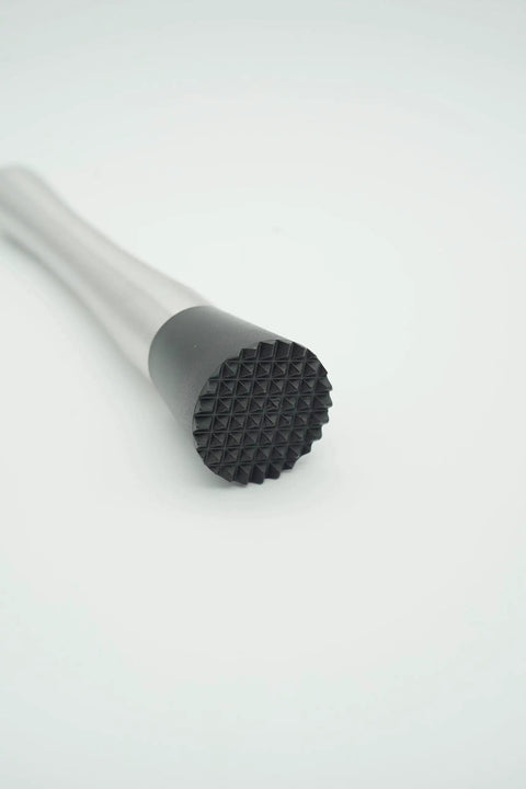 Ultimate Bar Tools Set for Home Bartenders 8 Inch Muddler with textured black base for cocktails