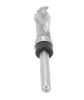 Cool Compression Spiral Router Bit With 1/4 Inch Shank For Fast Wood Trimming, showing tungsten steel cutting edge for clean cuts.