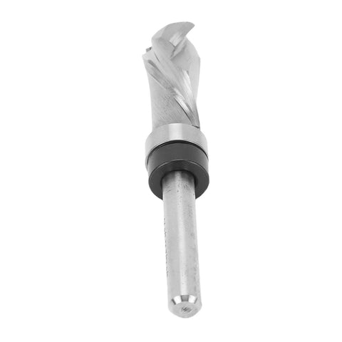 Cool Compression Spiral Router Bit With 1/4 Inch Shank For Fast Wood Trimming, showing tungsten steel cutting edge for clean cuts.