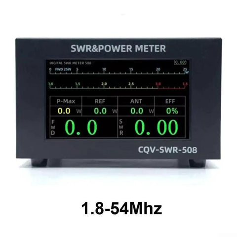 Power Meter CQV-SWR-508 1.8-54MHz Digital Standing Wave Meter Reads Up To 200W display, model CQV-SWR-508, SWR monitor