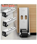 Heavy Duty Low Profile Gate Roller Built Tough With Smooth As Silk Precision Bearings And Scratch Safe Rubber Pad For Reinforced Zero Sag Rolling On Large Solid Wooden Gates, shown in pack of four.