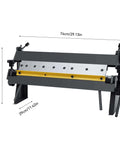 24 Inch Pan And Box Brake With Removable 2 Inch 3 Inch And 4 Inch Fingers, Floor Standing Metal Sheet Bending Brake W-2420a