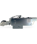 Demco hydraulic surge actuator for disc brakes, 12,500 lb capacity, electric lockout solenoid, 2 5/16 in ball, side view