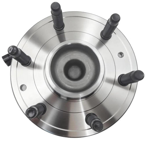 Top view of Six Lug Front Wheel Hub And Bearing Assembly NT515054 for 1999-2006 Chevy Silverado 1500 2WD, OE quality.