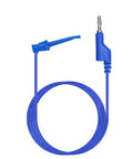 Blue 39-inch test lead from Pro Grade 39 Inch Multimeter Test Lead Set 5 Piece Stackable Banana Plug To Test Hook Cables Kit.