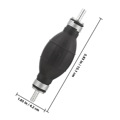 Two Pack Manual Hand Fuel Pump 6mm Liquid Transfer Siphon For Gasoline And Diesel Can Pump Durable Lightweight Portable For Cars Boats Marine Grab And Go Outdoor Use Ideal For Emergency Fuel Transfers, black hand pump 15.1 cm long