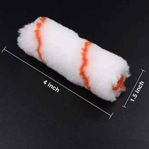 Kickass 4 Inch Paint Rollers Set Of 10 Featuring Heavy Duty Chrome Handles And Ultra Plush Microfiber Covers Quick Change Setup For Ridiculously Smooth Wall Painting Jobs, 4-inch microfiber roller.