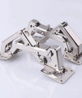 2 Pack 175 Degree Hidden Frameless Cabinet Hinges With Hydraulic Soft Close Adjustable Mount Full Cover Design